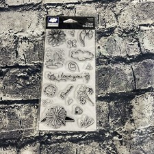 Fiskars BE LOVED CLOUD 9 DESIGN 17 Pc Clear Stamps 01-002289