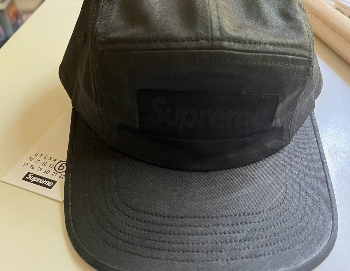Supreme MM6 Maison Margiela Painted Camp Cap Black Brand New Supreme MM6 Maison Margiela Painted Camp Cap Black Brand New