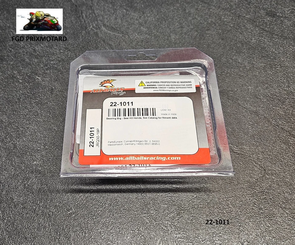 HONDA CB 350 F 1972/1974 FOUR KIT ROULEMENT COLONNE DIRECTION ALL BALLS - Photo 3/3