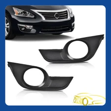 Front Fog Light Cover Bezel Left & Right Side For 2013 2014 2015 Nissan Altima