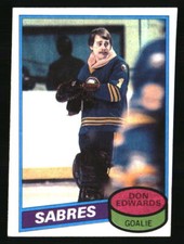 Don Edwards 1980 Topps #215 Hockey Card