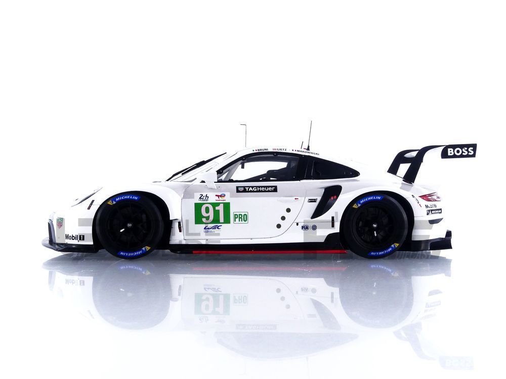 ミニカー Spark Porsche 911 2018 24h Le Mans 91 Sparky 1/64 Porsche 911 RSR No.91 Porsche GT Team 24H Le
