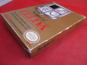 The Legend of Zelda (Nintendo NES 1987) quasi completo con scatola manuale (oro) gioco E