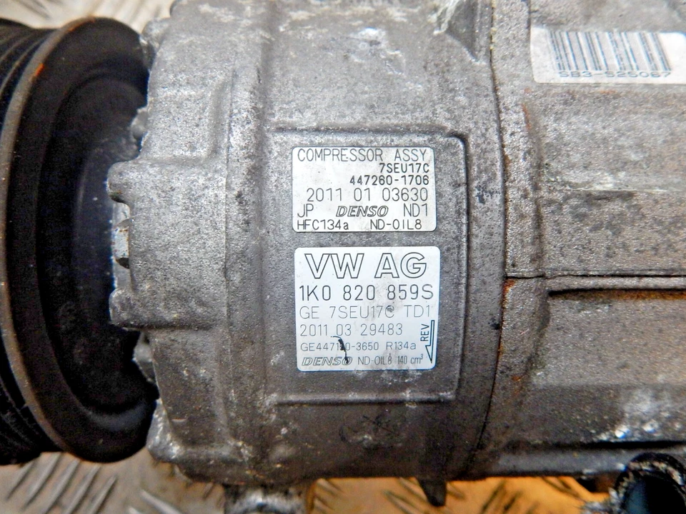 GENUINE 2009-2012 Volkswagen Cc AC COMPRESSOR 447260-1706 - Image 2 of 3