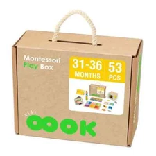 OOOK Montessori Play Box Kit for 31 to 36 Months Old - 53 Pieces *NEW*