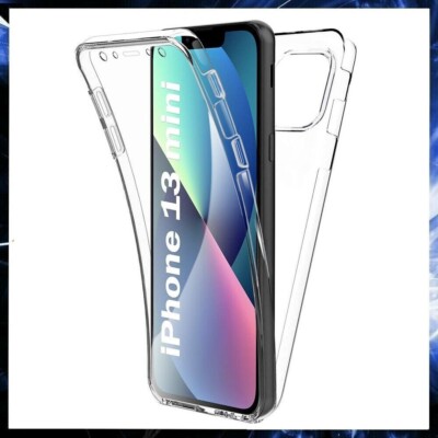 360 GRAD HANDY HÜLLE Für APPLE IPHONE 13 MINI SCHUTZHÜLLE TRANSPARENT TPU TASCHE