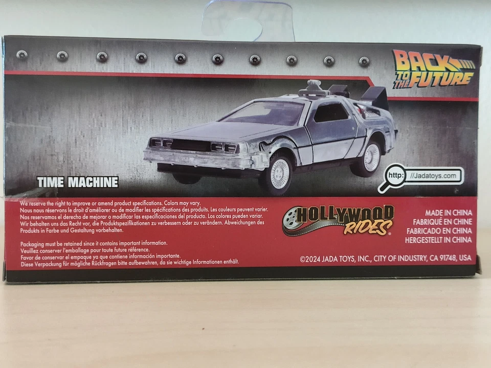 Ritorno al Futuro Delorean Time Machine Macchina del Tempo 1:32 Die Cast JADA - Immagine 4 di 4