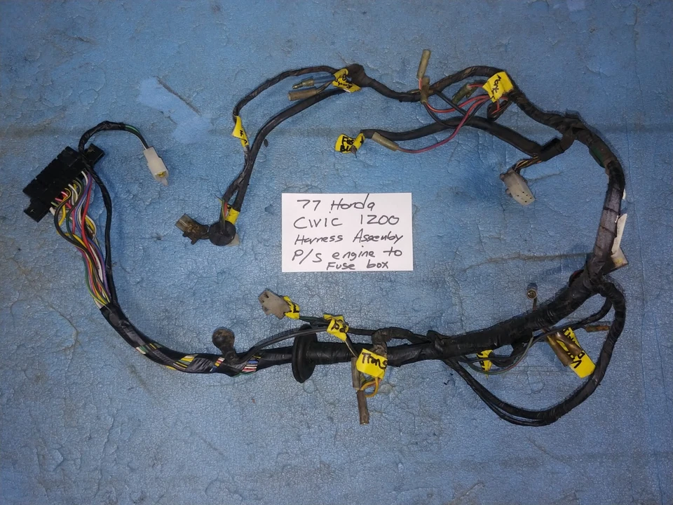 Harness, Engine Wiring,  1975 1976 1977 1978 1979 Honda Civic 1200 Foto 2 de 4