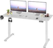 Electric Standing Desk Height Adjustable Computer Desk 55 Inches Home Office Gam