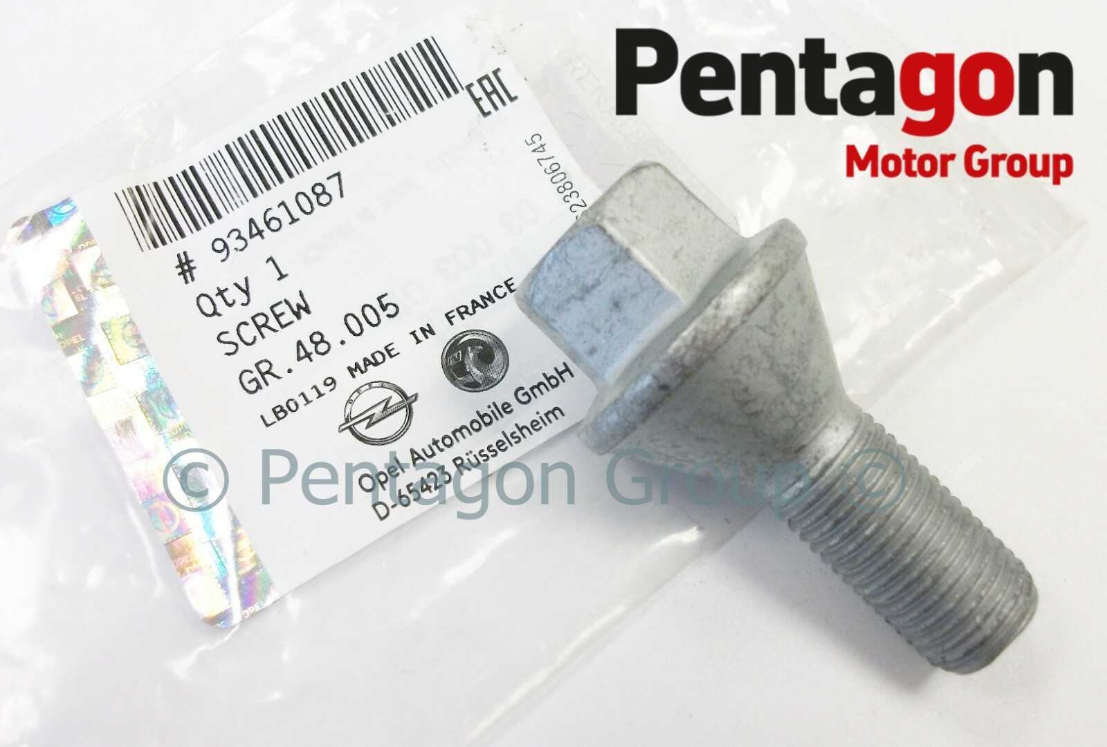 New Genuine Vauxhall Vivaro B 20152019 Wheel Nut Screw x1 93461087 eBay