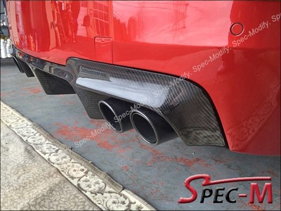 Real CF 3D Style Carbon Fiber Rear Bumper Diffuser Fit For 2012-2019 BMW F10 M5
