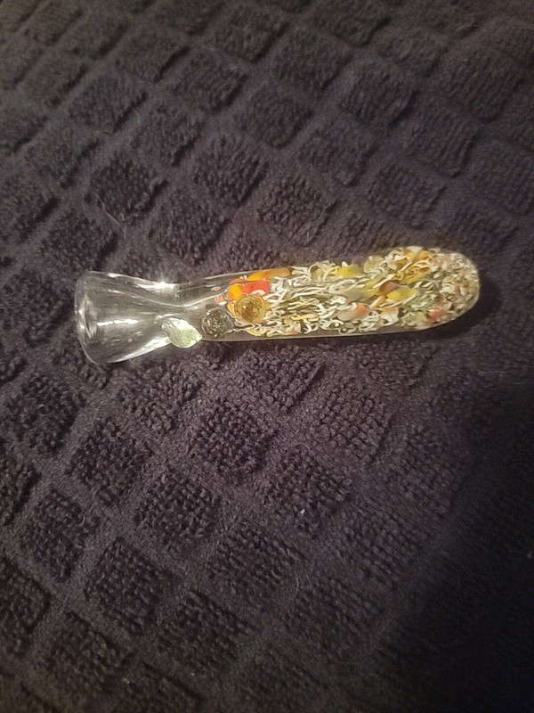 GLASS CHILLUM PIPE TOBACCO SMOKING
