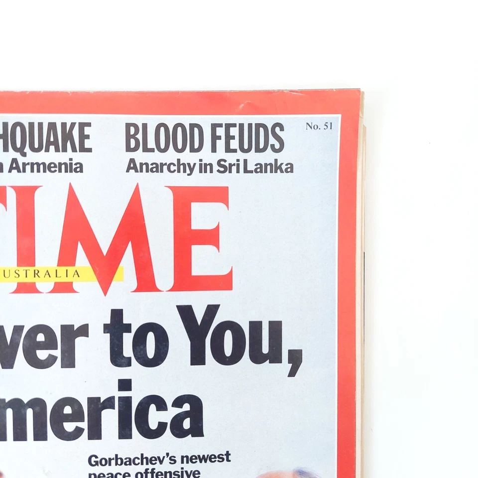 Time Magazine Australia | December 19 1988 | Issue 51 | Soviet Peace Issue  - Image 4 of 4
