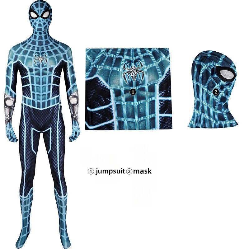 Marvel Spider-Man Fear-Itself Suit Jumpsuit Cosplay Costume Halloween Zentai