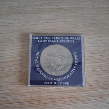 1981 HRH Prince Charles & Lady Diana Spencer Wedding Commemorative Crown Coin