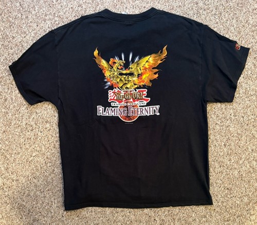 Vtg Yu-Gi-Oh Trading Card Game Flaming Eternity Promo Shirt. Size XL.