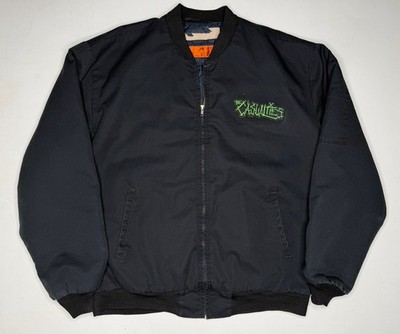 Vintage The Casualties Band Punk NYC Work Delivery Jacket Black | L