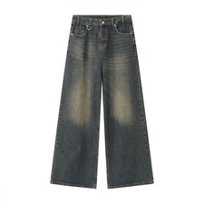 Vintage Fade Wide-Legged Baggy Jeans, Size medium