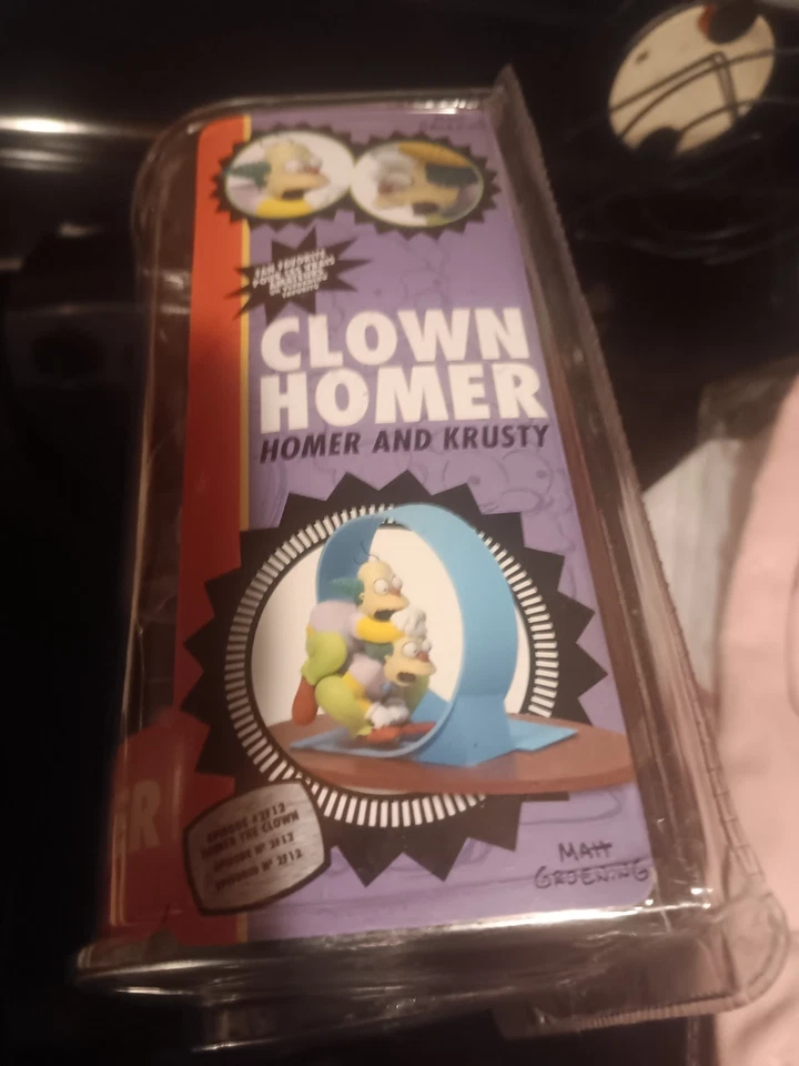 McFarlane Toys The Simpsons Clown Homer and Krusty Collectible Figure!RARE NEW - Image 3 of 4
