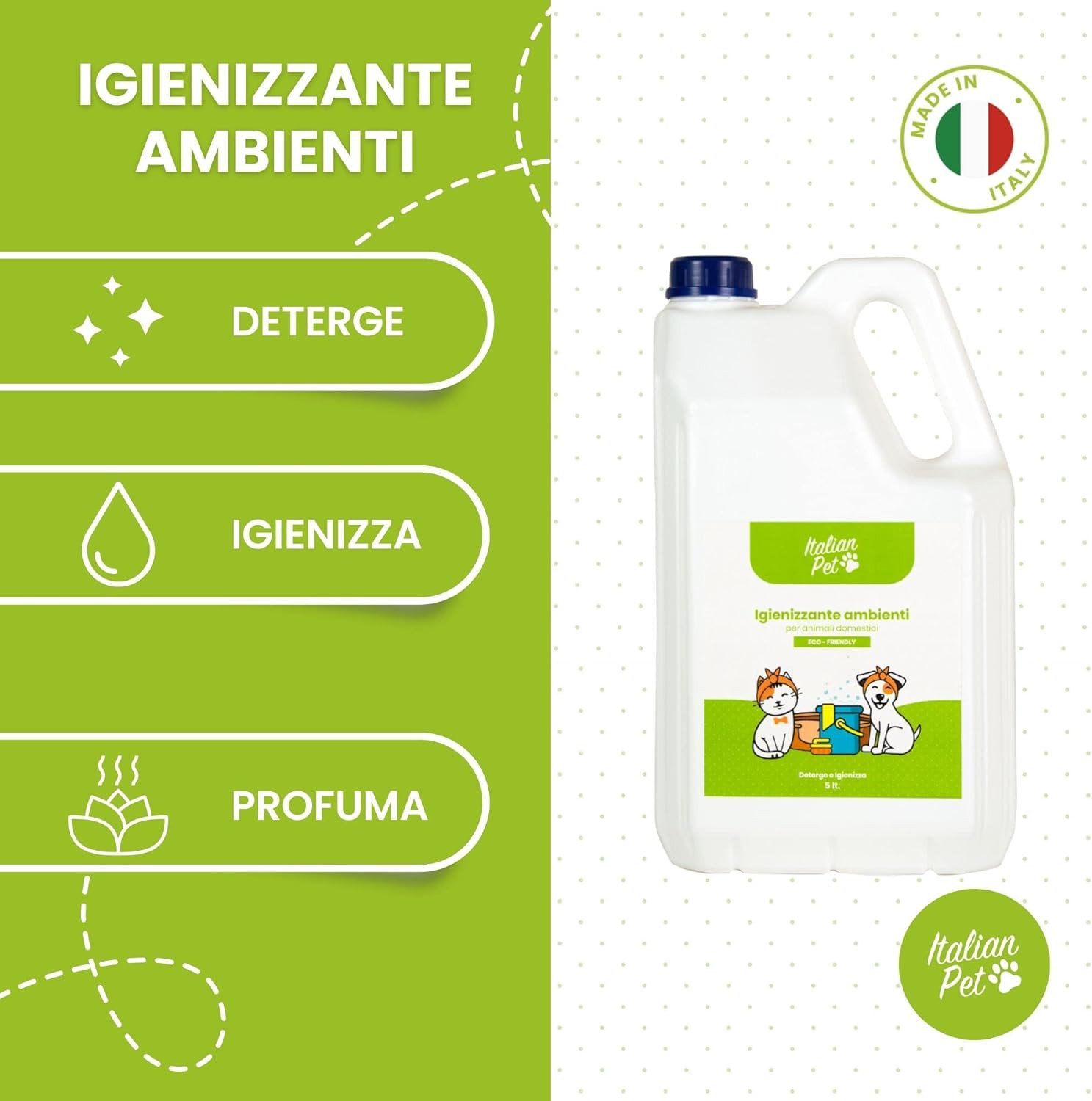Italian Pet - Igienizzante Ambienti Animali Domestici - Disinfettante Cuccia Can - 3