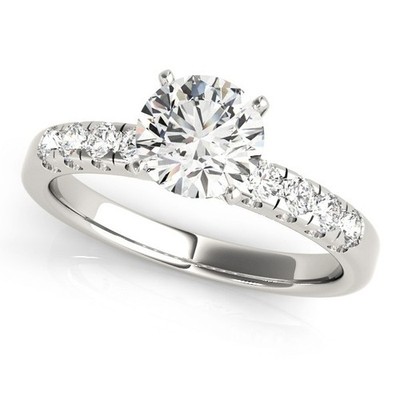 Luxury 2.50Ct DE/VS Round Solitaire Lab Grown Diamond Engagement Ring Platinum