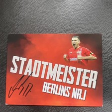 0 Euro Souvenir Schein Union Berlin Torsten Mattuschka Stadtmeister & Autogramm 