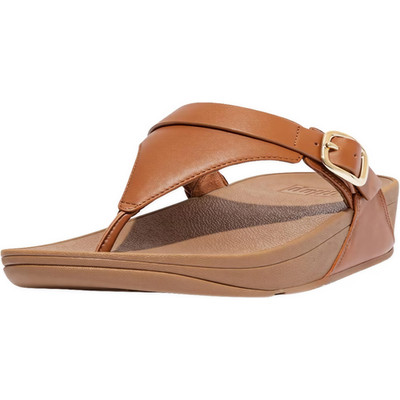 FitFlop Women's LULU Leather Adjustable Toe-Post Sandal, Color & Size Options