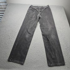 Vintage Lee Jeans Mens 32x30 Black Denim Casual