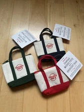 Trader Joe's Canvas Micro Totes with Grocery Bag (Red, Green & Blue)