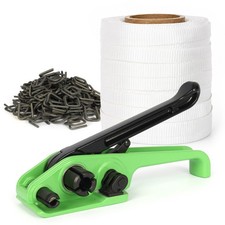 U.S. Solid Banding Strapping Kit w/Tensioner , 3/4" x 328' PET Woven Cord