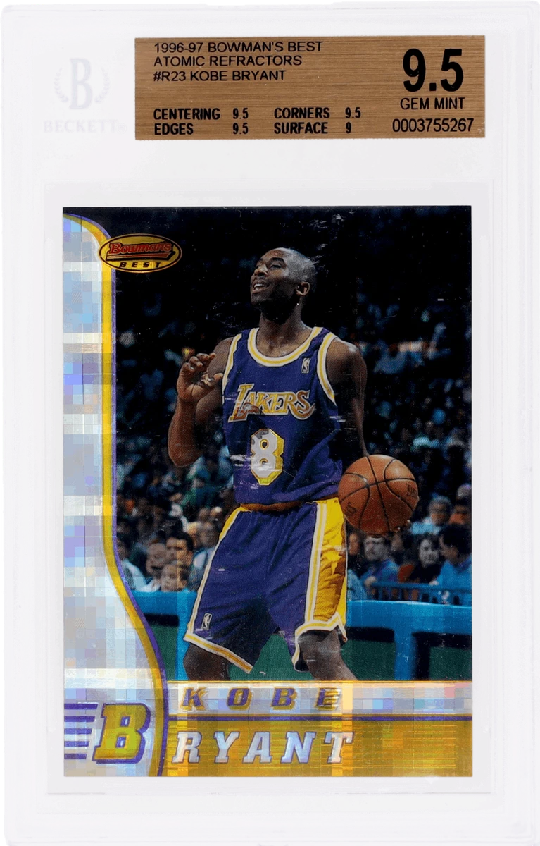 Bowman Kobe Bryant Grade 9.5 Basketball Rookie Sports Trading