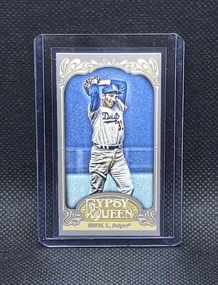 2012 Topps Gypsy Queen SANDY KOUFAX Mini Straight Cut Back Parallel #290