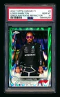 2022 TOPPS CHROME F1 #8 LEWIS HAMILTON GREEN RAYWAVE REFRACTOR #33/99 PSA 10!