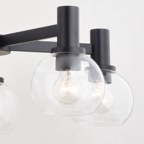 Vaxcel Lighting H0296 Marshall 5 Light 27"W Chandelier - Black - Picture 5 of 12