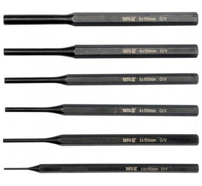YATO Splinttreiber-Satz YT-47121 Chrom-Vanadium-Stahl