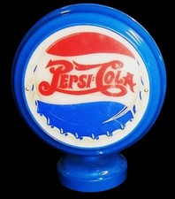 VINTAGE PEPSI COLA LIGHT UP GLOBE SIGN - WORKS