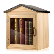 KERUYUNLA Little Library Box Outdoor - Free Library Kit for Sharing Books, Li...