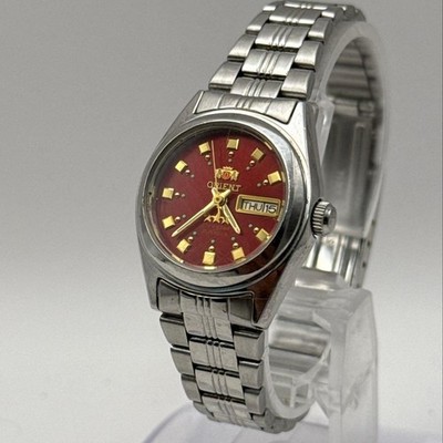 ORIENT NQ1X Q1 Automatic Wristwatch Red Dial 3 Star Vintage Authentic