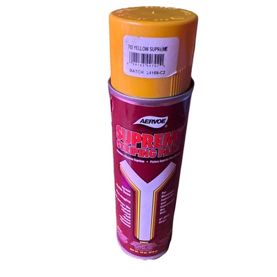 Aervoe 720 Striping Paint, Yellow; Excellent Resistance to Traffic, Oil, and Gas