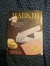 Mark 3 Changeble Embossing Kit Switchable Initials for Paper Stationary 1985 Vtg