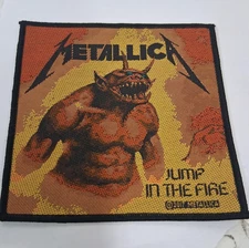 METALLICA PATCH NEW RARE COLLECTABLE WOVEN ENGLISH IMPORT