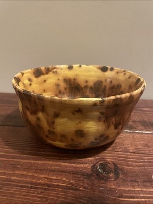 Art Pottery Ceramic Wood Toned 6.75  Bowl