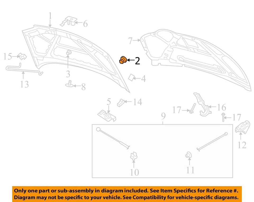 Se adapta a Chevrolet Aveo Aveo5 2004-2008 10pk capó de parachoques FRT 96301472 - NUEVO OEM Foto 2 de 3