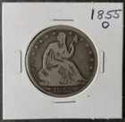 1855 O 50c Seated Liberty Silver Half Dollar