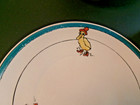 Antique Roseville Pottery set of 3 Puddle Duck pattern child's ware — photo 6