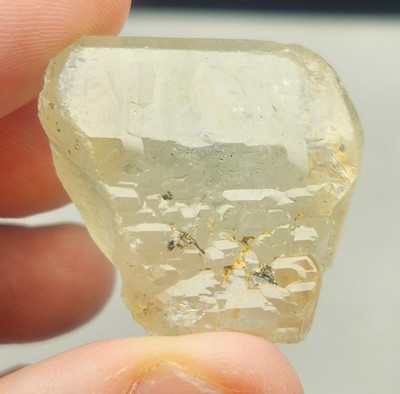 Etched Gemmy Topaz Crystal with Unique Surface Texture from Nigeria, 32.3 grams