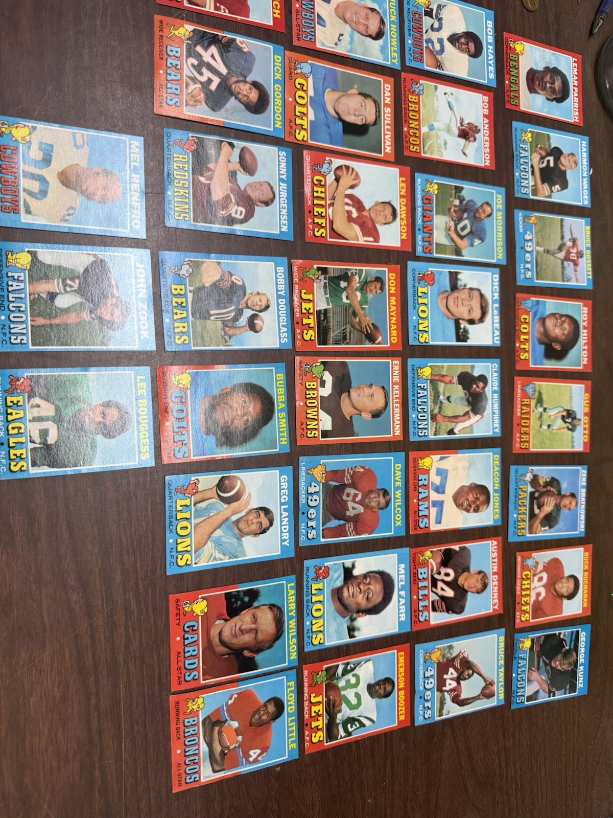 1971 Topps Vintage Football Card Lot (35)BUBBA SMITH LEN DAWSON BUCK BUCHANAN