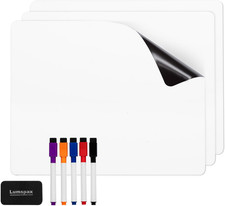 Magnetic Whiteboard Sheets for Fridge, 3 PCS 11" X 14" Small Refrigerator Dry Er