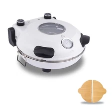12 inch Electric Pizza Oven Maker Stone Plate Portable 1200W Cooks Professional