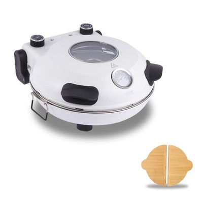 12 inch Electric Pizza Oven Maker Stone Plate Portable 1200W Cooks Professional